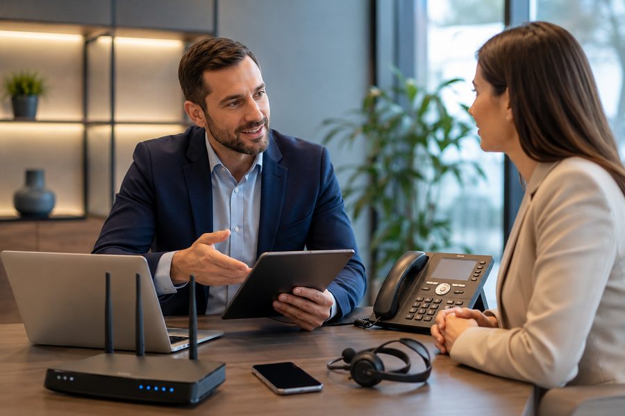 Gestão de telecomunicações para empresas